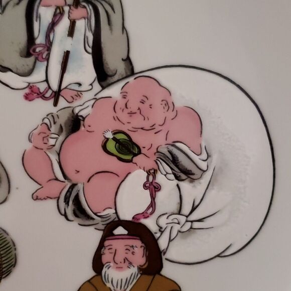 Japanese Cultural Figures Plate - Picture 5 of 10